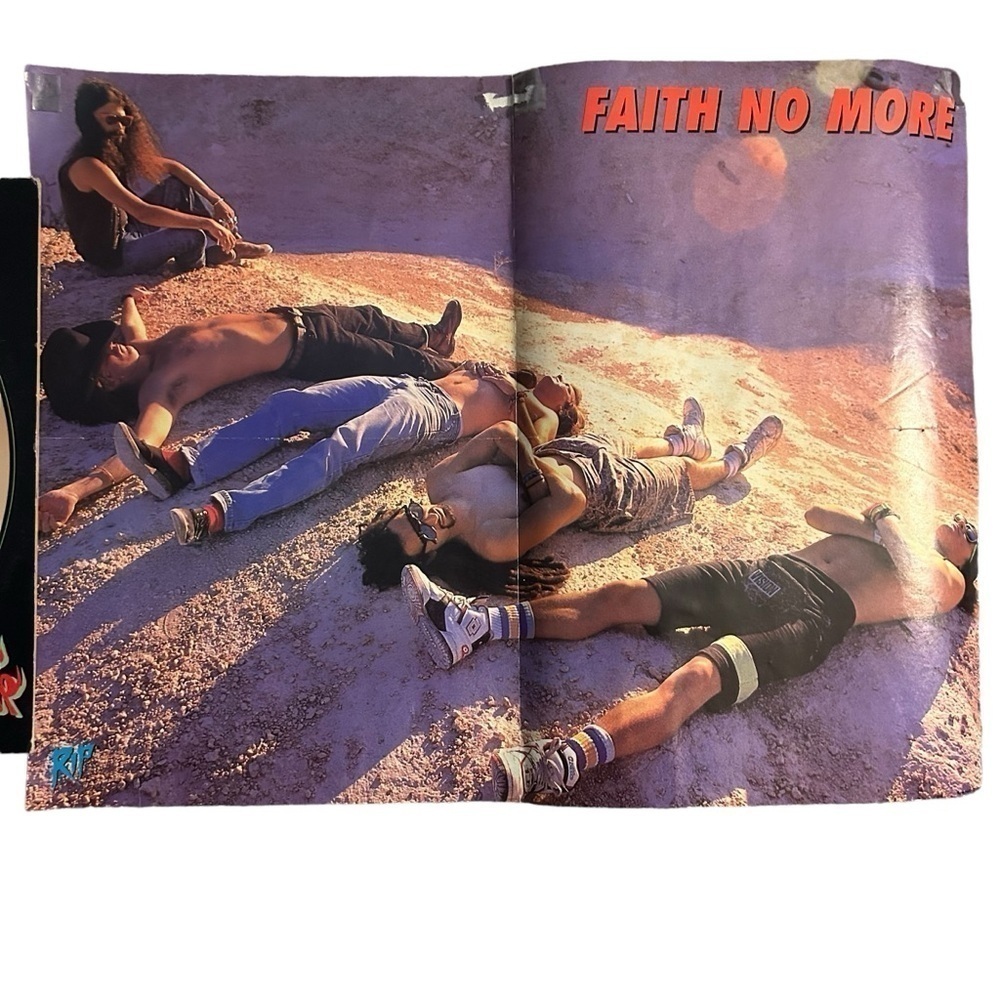 Rare Vintage 80s/90s Faith No More/ Extreme Double Sided 21"x16" Poster